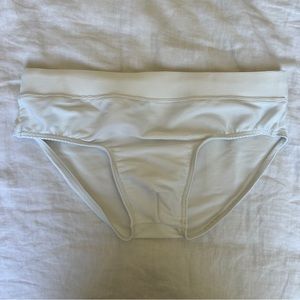 Charlie by MZ White Swim Brief